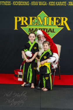 Aubrey, Eva, and Santa