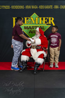 Shawn, Caleb, and Santa