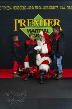 Rahmel, JaDai, and Santa