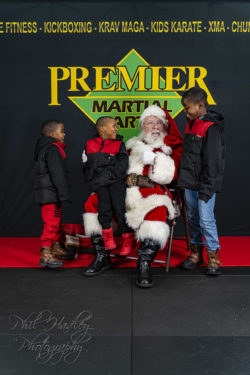 Rahmel, JaDai, and Santa