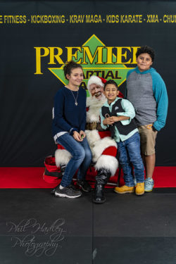 Ethan, siblings, and Santa