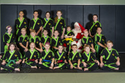 Demo Team and Santa