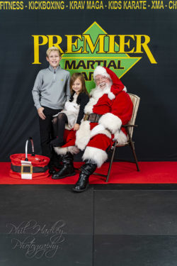 Laken, Jackson, and Santa