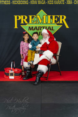 Elaisha, Matthew, and Santa